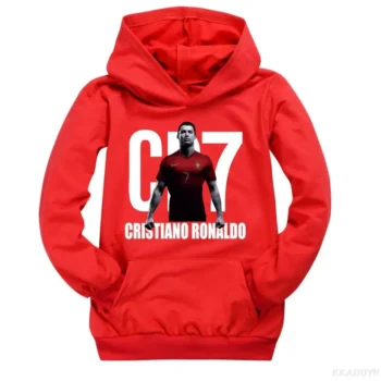 CR7 Clothes Kids Children Long Sleeve Hoody Toddler Girls Casual Pocket Hoodie Boys Pullover Sweatshirt