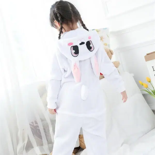 Penguin Pajamas For Boy Girl Teen Adult Kigurumi Flannel Hooded Sleepwear Pyjama Onesie Animal Anime Pijamas - Image 5