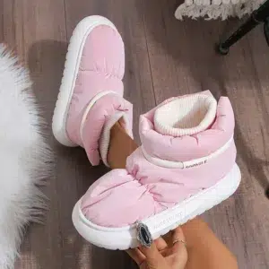 Cute Warm Ankle Boots Winter Women 2024 New Waterproof Down Cloth Snow Boots Woman Thick Sole Non Slip Plush Cotton Shoes Mujer