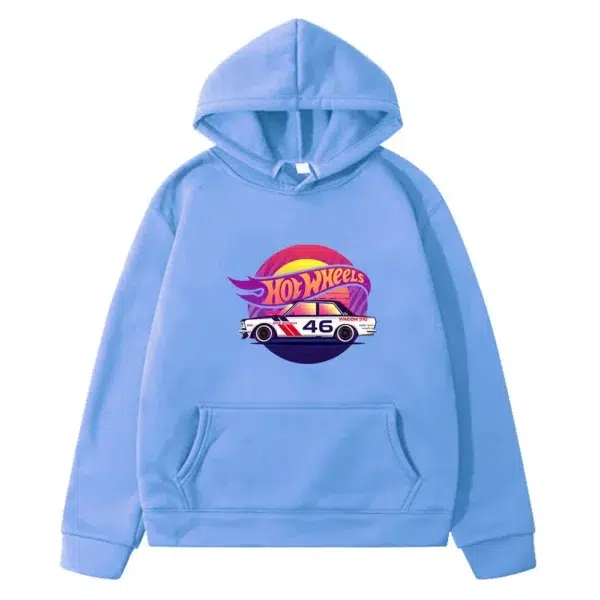 Hot Wheels Car Print Clothes Boys Brand Design Long Sleeve Casual Fashion Tops Female Sweatshirts Tees Winter Children Hoodies - Image 4