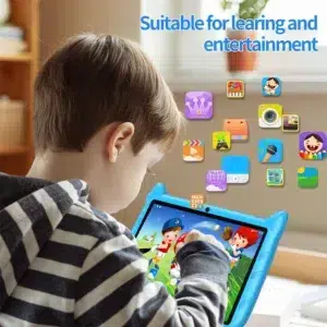 BDF 7 Inch Kid Tablet Android 13, 4GB RAM 64GB ROM,1TB Expand,5G WiFi,4000MAH Battery,Dual Camera, Children's Gift Kids Software