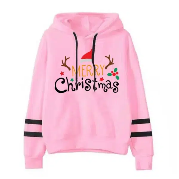 Merry Christmas Sweatshirts Women's New Fashion Hoodie Autumn and Winter Oversized Sportwear Women's Blouse Y2k Style Hoodie