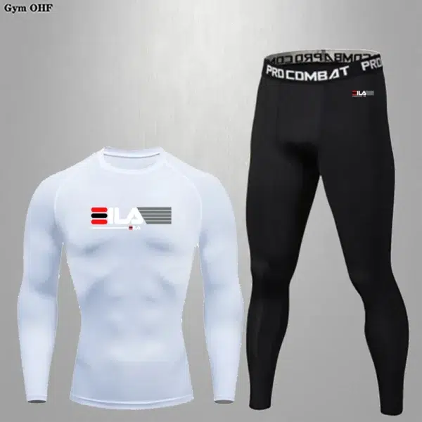 Sports Fitness Wear Running Long Sleeve Set Autumn Quick Drying Clothes Badminton Basketball Wear Fitness Wear Trousers Autumn - Image 3