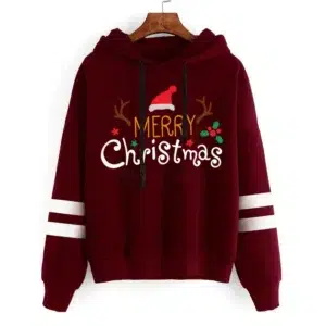 Merry Christmas Sweatshirts Women's New Fashion Hoodie Autumn and Winter Oversized Sportwear Women's Blouse Y2k Style Hoodie