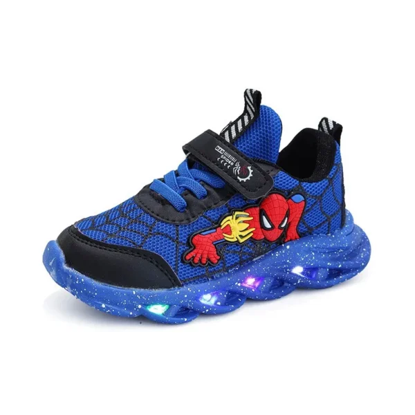 2023 New Spider-man Children's Shoes Boys Sneaker With Lights Spring Led Kids Boys Sports Children Shoes Casual - Image 5