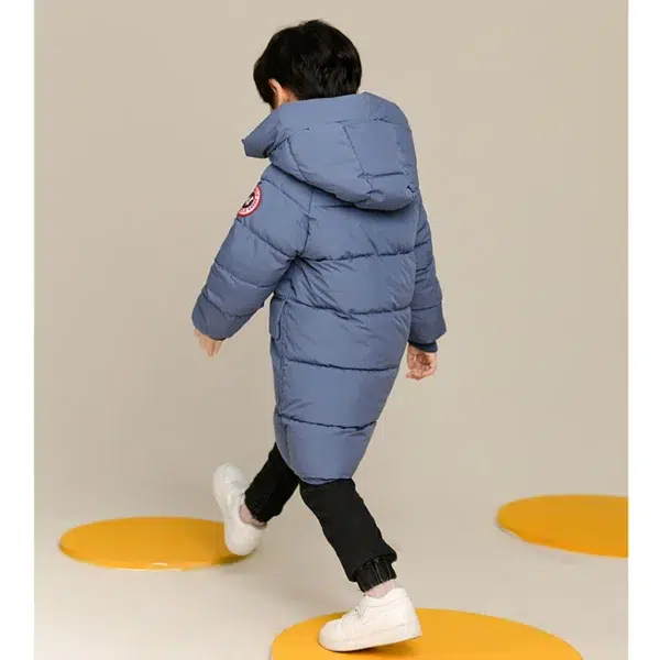 2-10 Years Autumn Winter Boys Jacket Solid Color Long Style Keep Warm Hooded Coat For Kids Children Birthday Present - Image 5