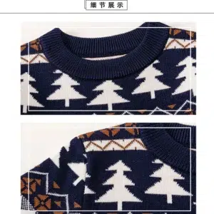 Boys Girls Christmas Sweaters Baby Xmas Cartoon Deer Pullover Children's Autumn Winter Knit Jumper Kids Fashion Casual Clothing