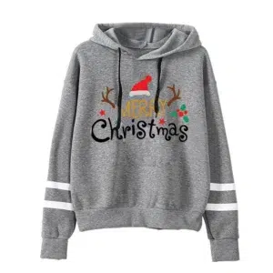 Merry Christmas Sweatshirts Women's New Fashion Hoodie Autumn and Winter Oversized Sportwear Women's Blouse Y2k Style Hoodie