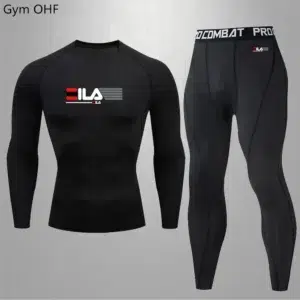 Sports Fitness Wear Running Long Sleeve Set Autumn Quick Drying Clothes Badminton Basketball Wear Fitness Wear Trousers Autumn