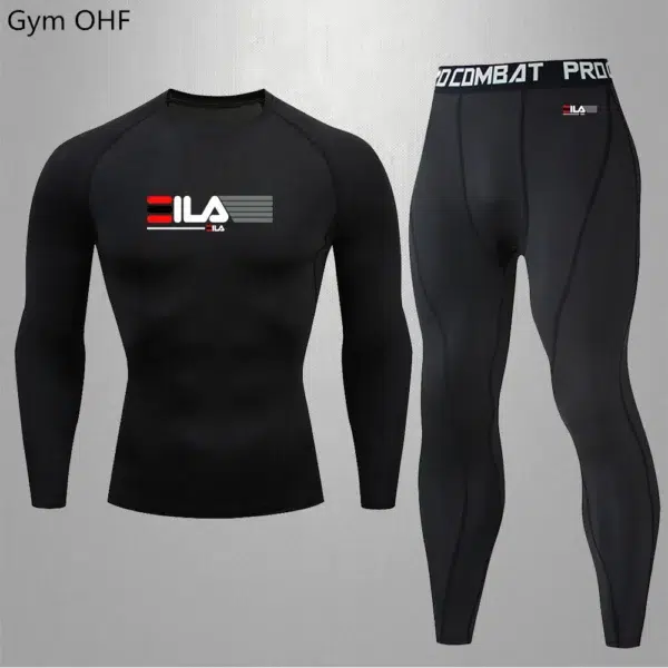 Sports Fitness Wear Running Long Sleeve Set Autumn Quick Drying Clothes Badminton Basketball Wear Fitness Wear Trousers Autumn - Image 5