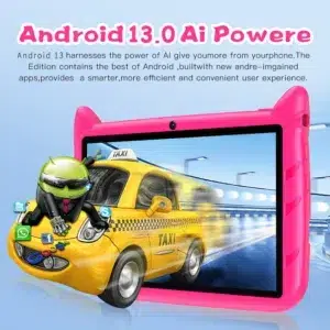 BDF 7 Inch Kid Tablet Android 13, 4GB RAM 64GB ROM,1TB Expand,5G WiFi,4000MAH Battery,Dual Camera, Children's Gift Kids Software