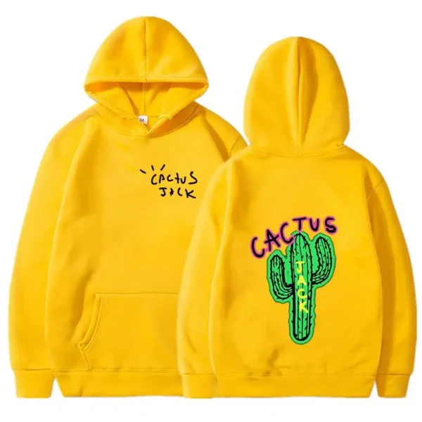 2024 New Cactus Jack Hip Hop Rap Sports Hoodie Street Dance Pullover Dress Casual Men and Women Couple Plush Pullover Top - Image 6