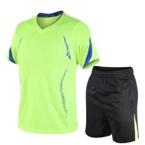 Sports suit men's summer fitness short sleeve T-shirt men's fast drying clothes running loose casual Sportswear large