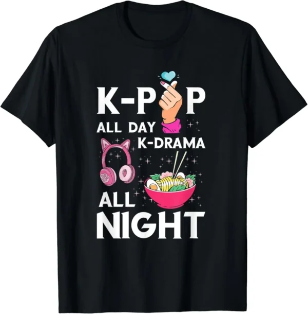 Women Funny Shirt Just One More Episode I Promise Korean Drama K-Pop K-Drama Cotton Simple T-Shirt All-match O-neck Short-sleev - Image 3