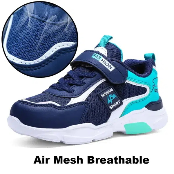 Kids' Sneakers Children Casual Sports Shoes for Boys Breathable Summer Mesh Kids Hook&Loop Students Girls School Running Shoes - Image 4