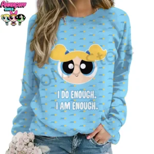 Women's Long Sleeve Sweatshirts O Neck The Powerpuff Girls Y2k 2024 Winter High Quality Streetwear Party Kawaii Pullovers New