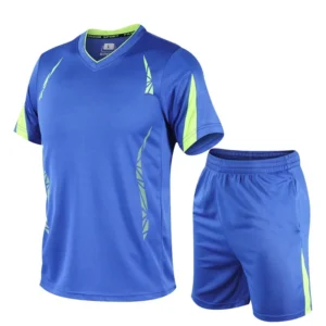 Sports suit men's summer fitness short sleeve T-shirt men's fast drying clothes running loose casual Sportswear large