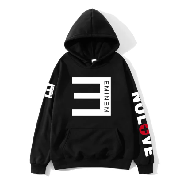 Rapper Eminem Music Album Hoodies World Tour Gift for Fan Graphic Hoodie Men Women Hip Hop Style Oversized Sweatshirt Streetwear - Image 2