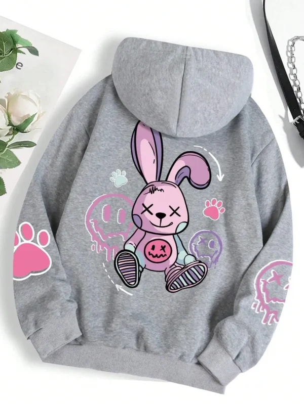 Hip Hop Street Casual Printed Female Hoodies Fashion Hoodie Oversize Loose New Sweatshirts Autumn Warm Fleece Clothing - Image 3