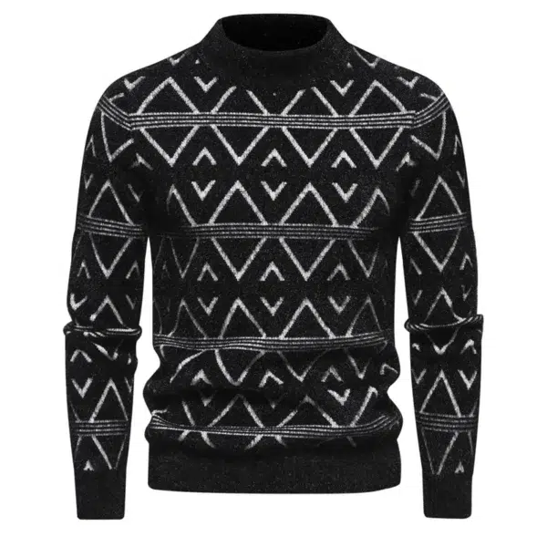 Men's New Imitation Mink Sweater Soft and Comfortable Fashion Warm Knit Sweater Men Clothing - Image 3