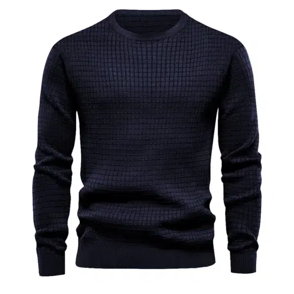 New Men's Crew Neck Sweatshirts Solid Color Large Sweatwear Spring Outdoor Jogging Tops - Image 5