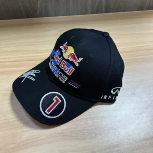 Red Bull baseball cap duckbill cap embroidered logo adjustable Red Bull racing cap men's and women's casual sun hat 1 pc