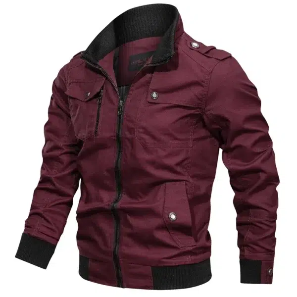 2023 New Spring Autumn Brand Fashion Men's Jacket Casual Jacket Outdoor Sports Jacket Spring and Autumn Military Motorcycle Coat - Image 2