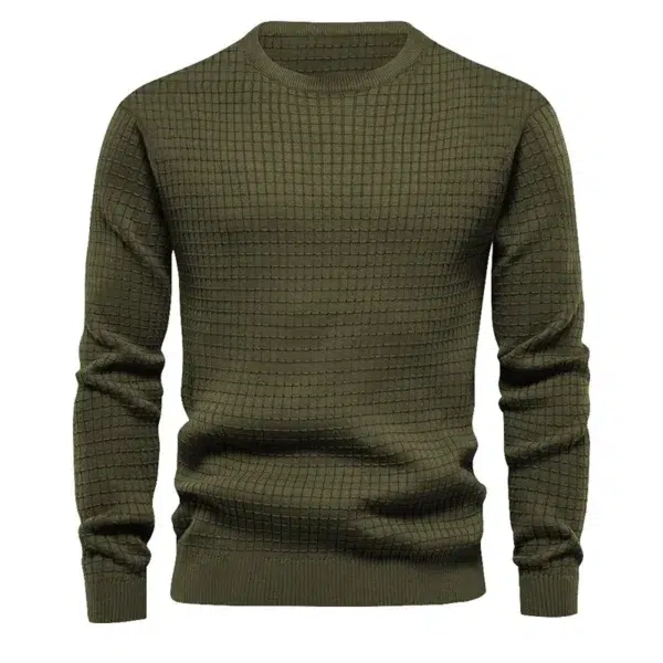 New Men's Crew Neck Sweatshirts Solid Color Large Sweatwear Spring Outdoor Jogging Tops - Image 3