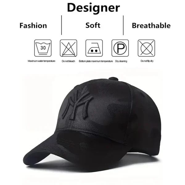 Unisex Letter Embroidery Camouflage Baseball Caps Spring and Autumn Outdoor Adjustable Casual Hats Sunscreen Hat - Image 6