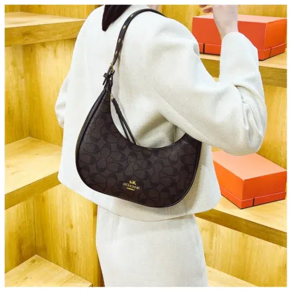 Elegant bag women's 2024 spring and summer new retro advanced texture fashion trending women's casual shoulder bag - Image 6