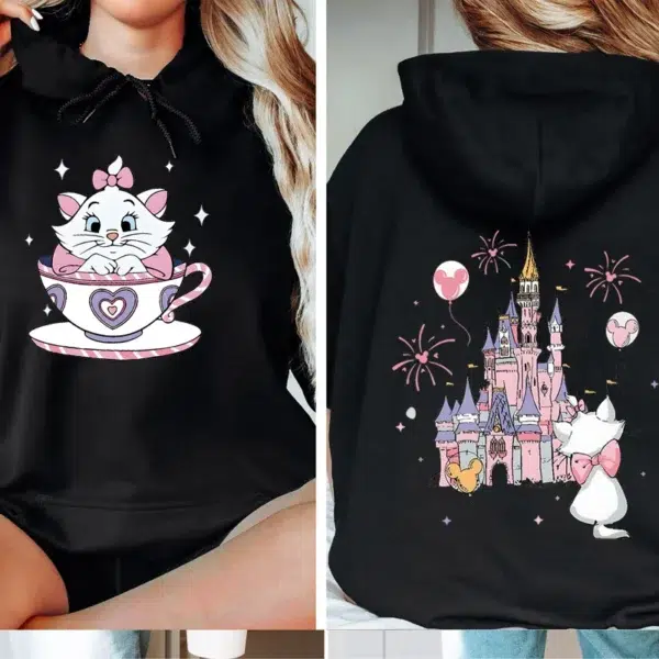 Fashion The Aristocats Sweatshirt Hoodies Women Autumn Long Sleeve Tops Loose Hood Shirt Harajuku Y2K Clothes Female Sweatshirt - Image 4