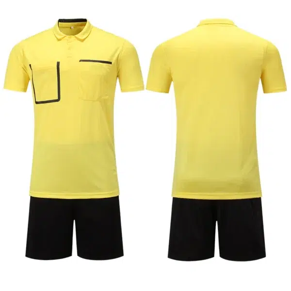 Men's Customizable Football Referee Jersey Short Sleeves with Sublimation Soccer jersey set Printing for Adults Training - Image 2