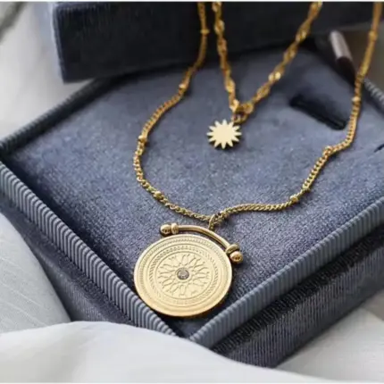 Vintage Double Layers Baroque Necklace