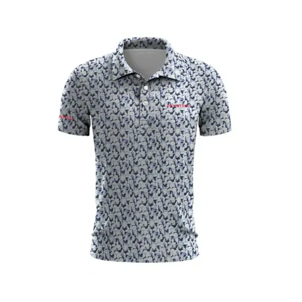 2024 Men's Golf Clothing Golf Bag Logo Printed Men's Summer Golf T-Shirt Top Quick Drying Golf Club Button T-Shirt Polo Shirt